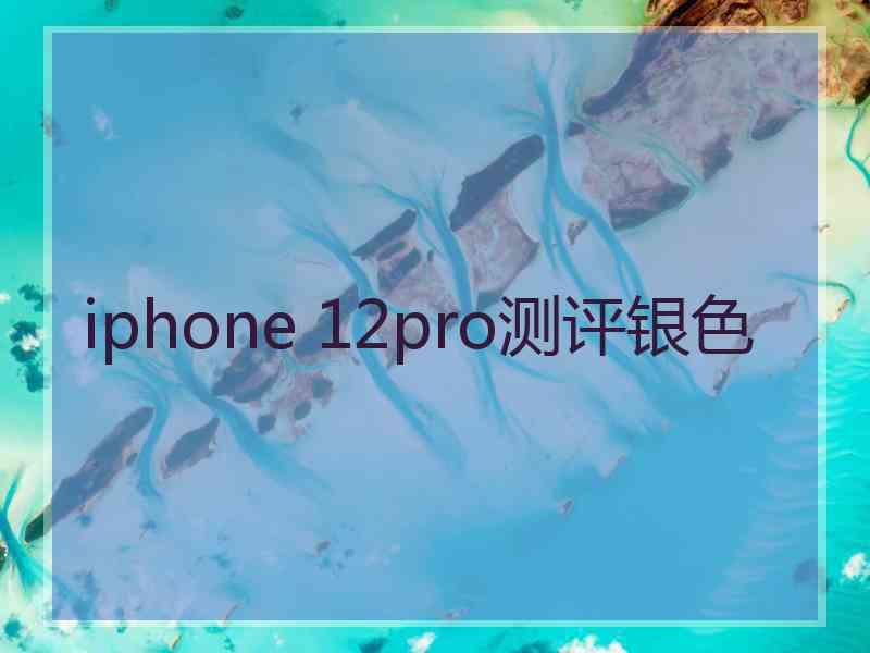 iphone 12pro测评银色