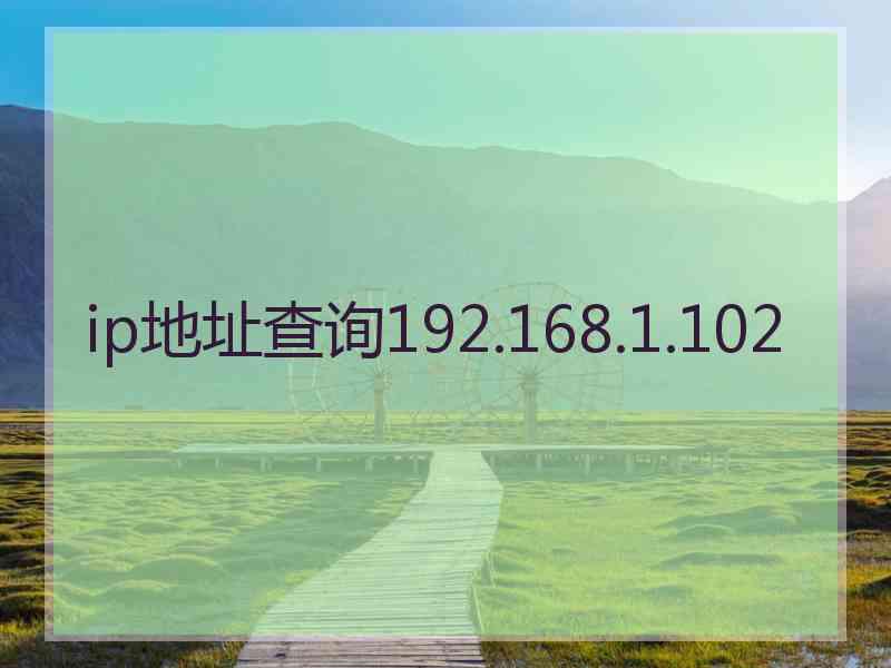 ip地址查询192.168.1.102