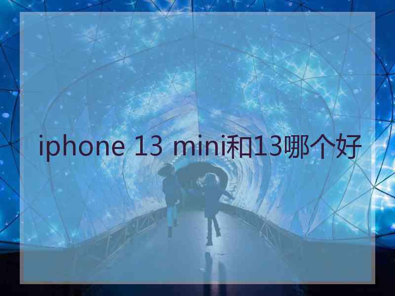 iphone 13 mini和13哪个好