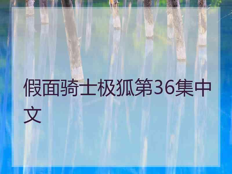 假面骑士极狐第36集中文