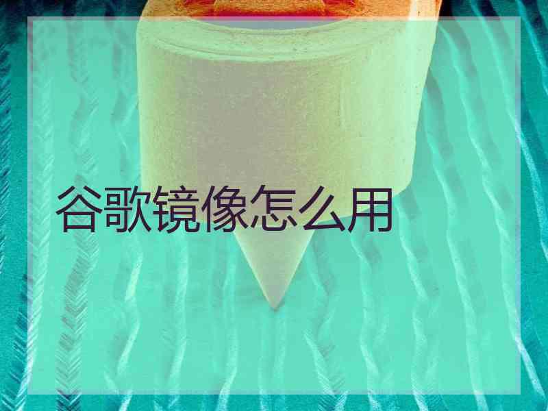 谷歌镜像怎么用