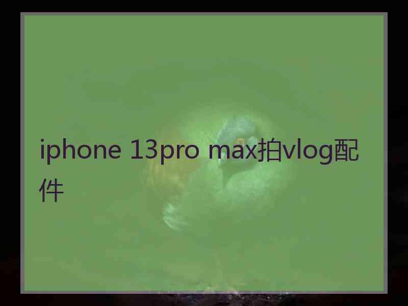 iphone 13pro max拍vlog配件