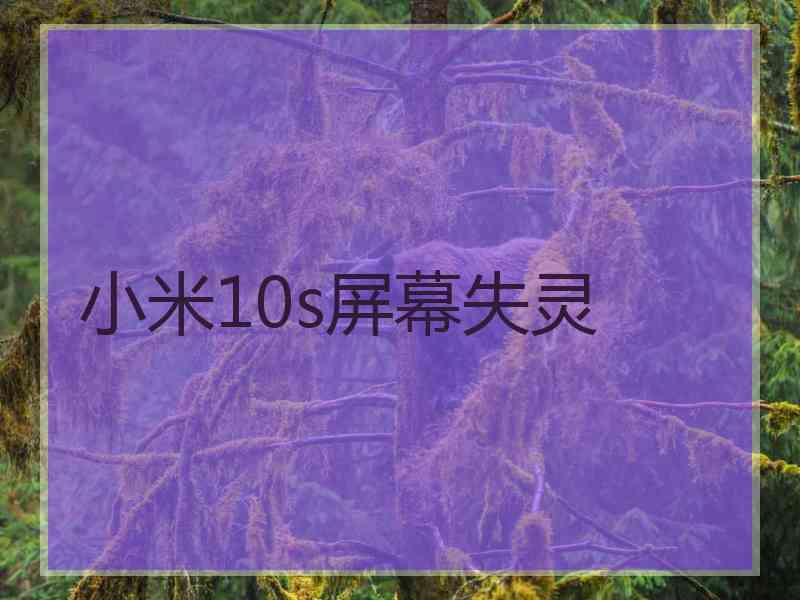 小米10s屏幕失灵