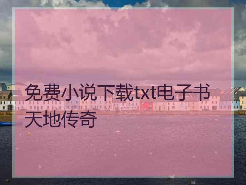 免费小说下载txt电子书天地传奇