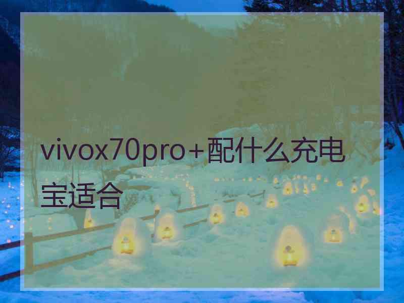 vivox70pro+配什么充电宝适合