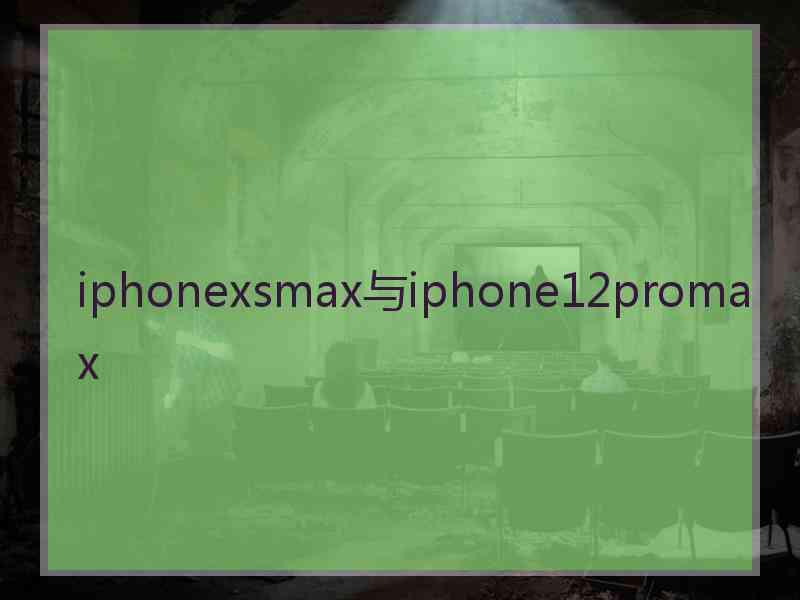 iphonexsmax与iphone12promax