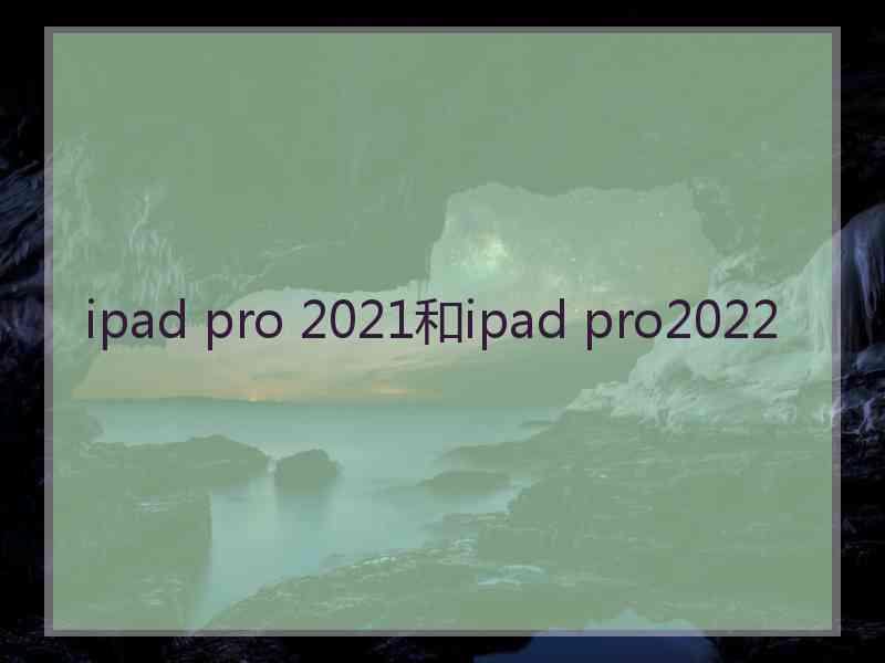 ipad pro 2021和ipad pro2022