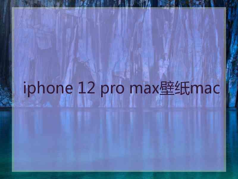 iphone 12 pro max壁纸mac