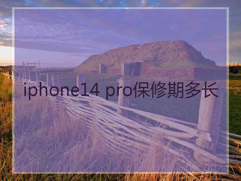 iphone14 pro保修期多长