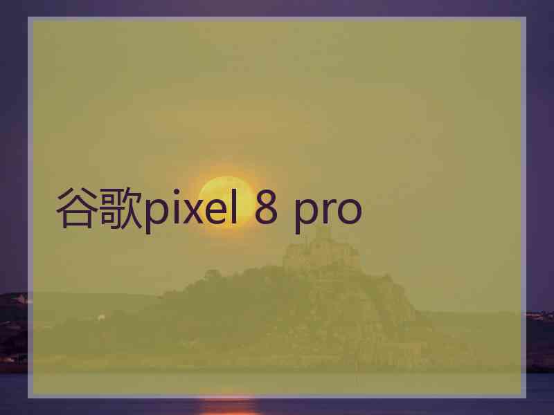 谷歌pixel 8 pro