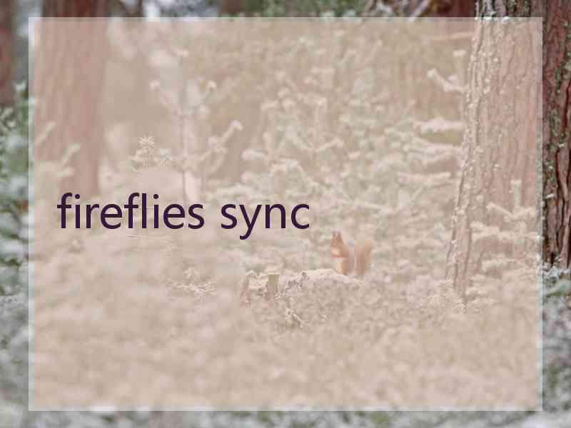 fireflies sync