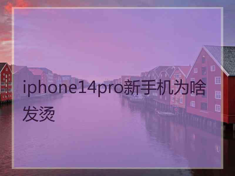 iphone14pro新手机为啥发烫