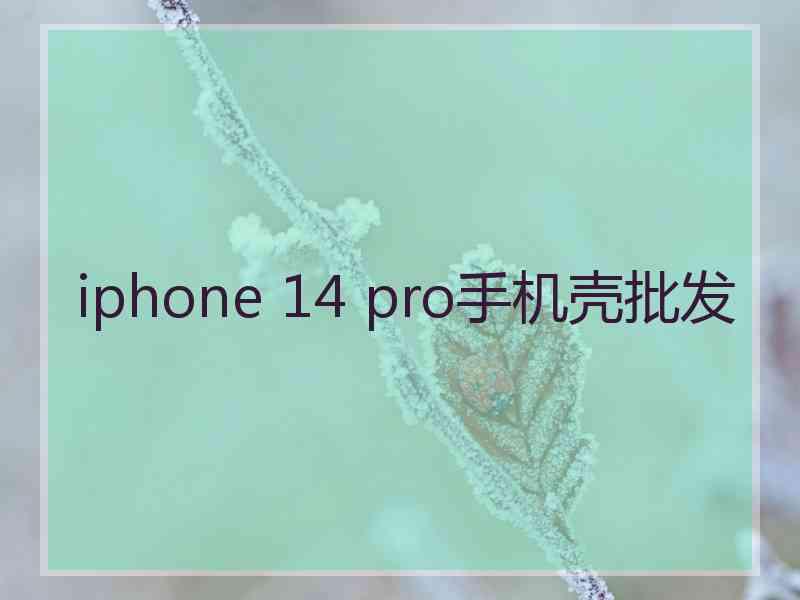 iphone 14 pro手机壳批发