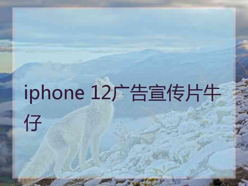 iphone 12广告宣传片牛仔