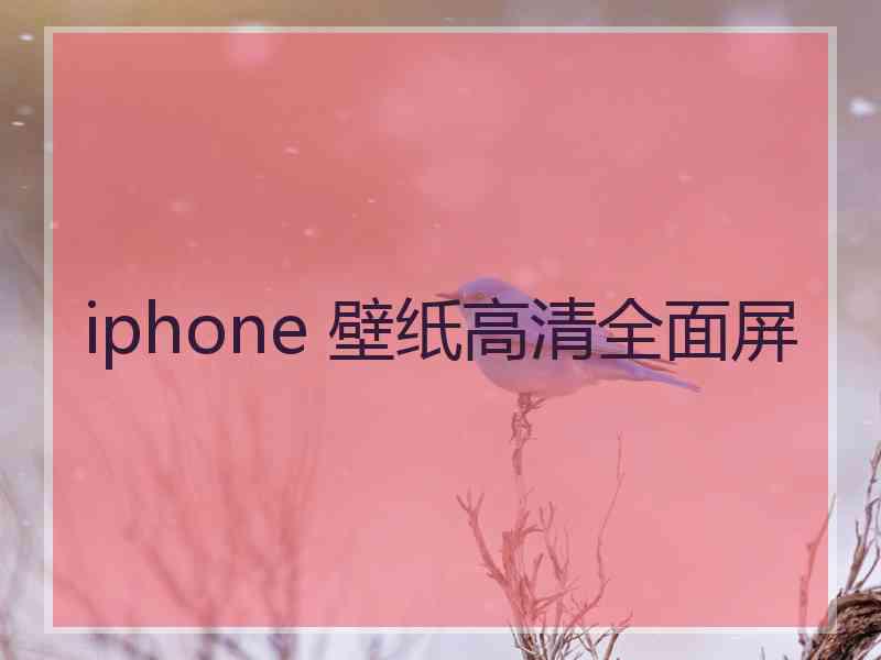 iphone 壁纸高清全面屏