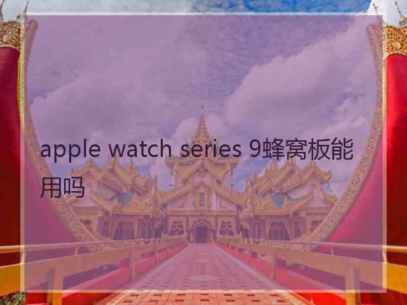 apple watch series 9蜂窝板能用吗