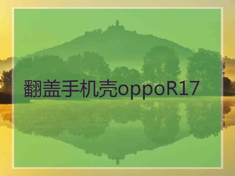 翻盖手机壳oppoR17