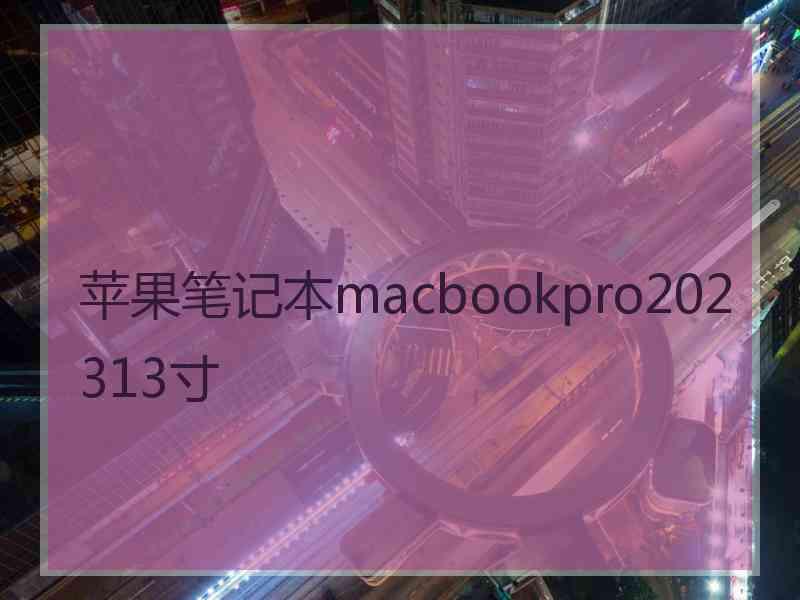 苹果笔记本macbookpro202313寸