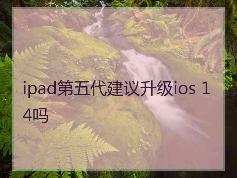 ipad第五代建议升级ios 14吗