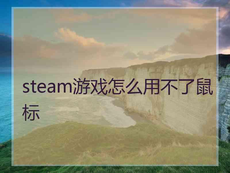 steam游戏怎么用不了鼠标