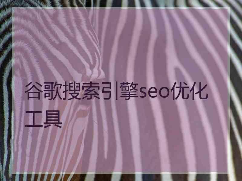 谷歌搜索引擎seo优化工具