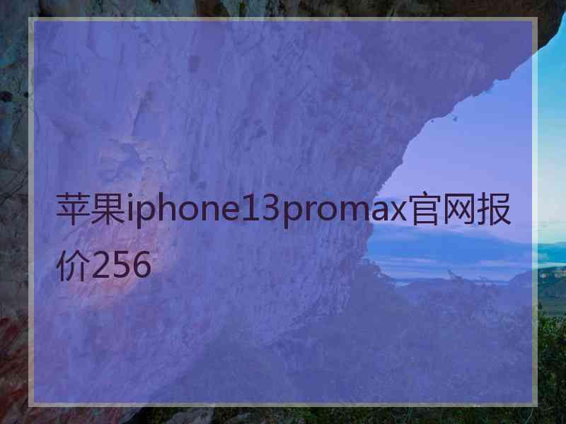 苹果iphone13promax官网报价256