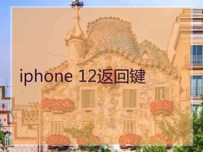 iphone 12返回键