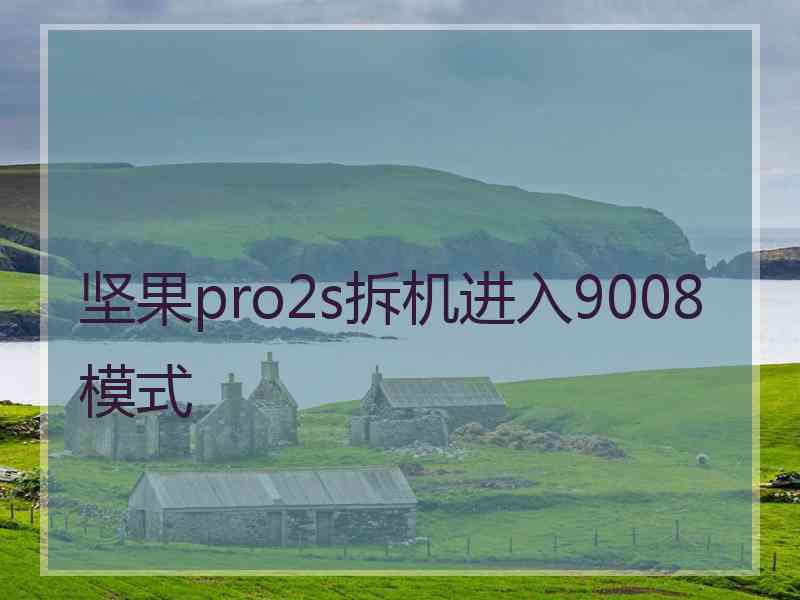 坚果pro2s拆机进入9008模式