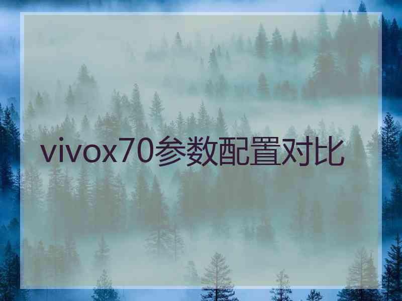 vivox70参数配置对比