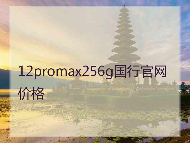 12promax256g国行官网价格