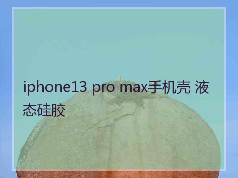 iphone13 pro max手机壳 液态硅胶