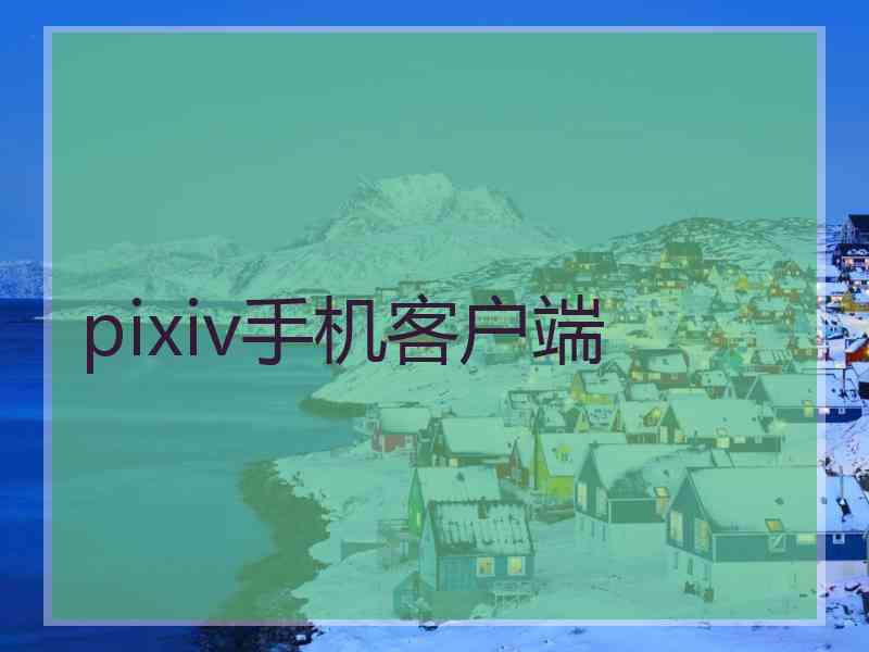 pixiv手机客户端