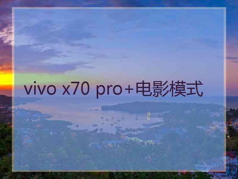 vivo x70 pro+电影模式