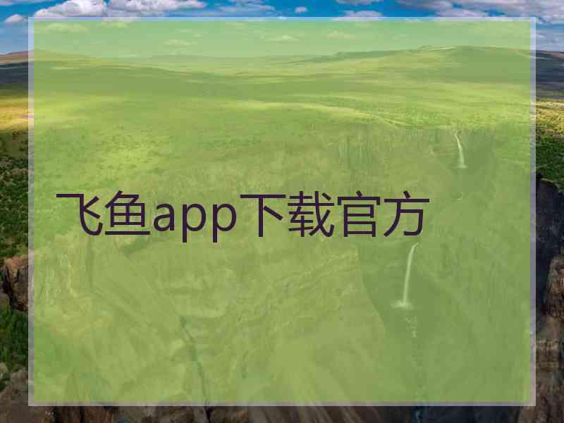 飞鱼app下载官方