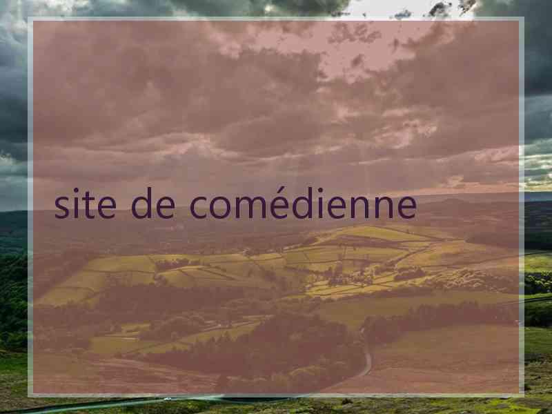 site de comédienne