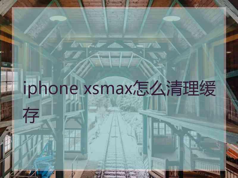 iphone xsmax怎么清理缓存