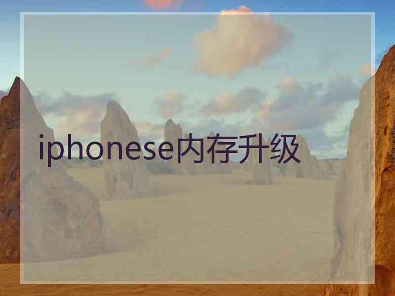 iphonese内存升级