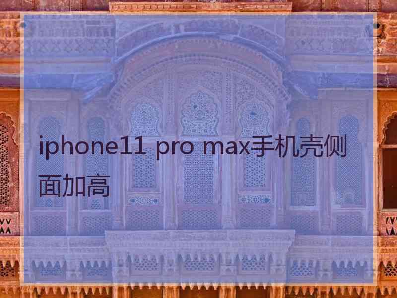 iphone11 pro max手机壳侧面加高