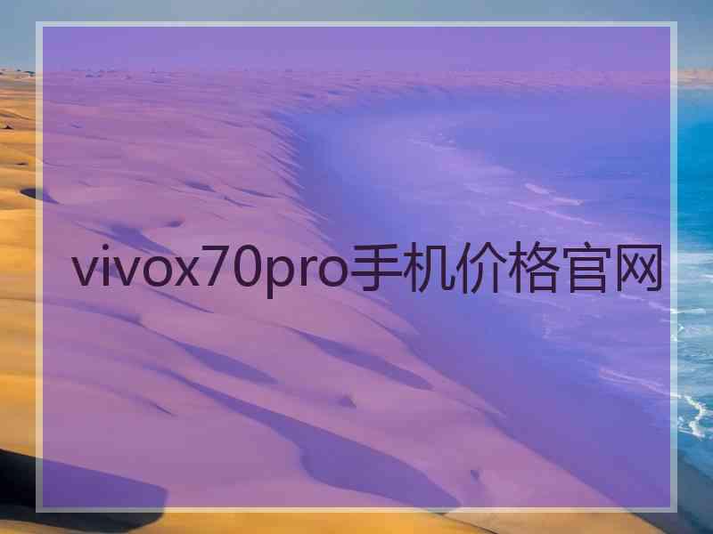 vivox70pro手机价格官网