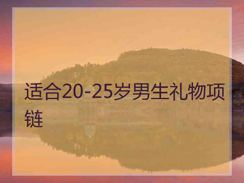 适合20-25岁男生礼物项链