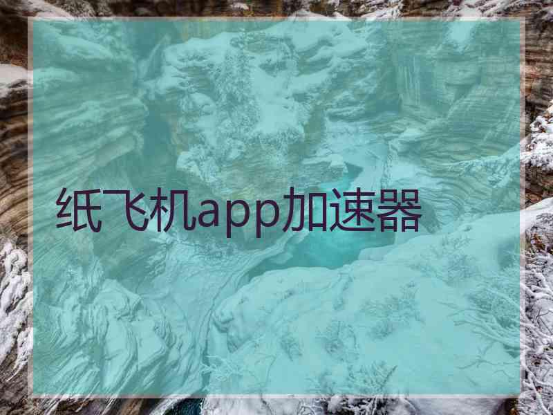 纸飞机app加速器