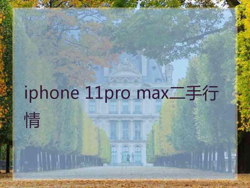 iphone 11pro max二手行情