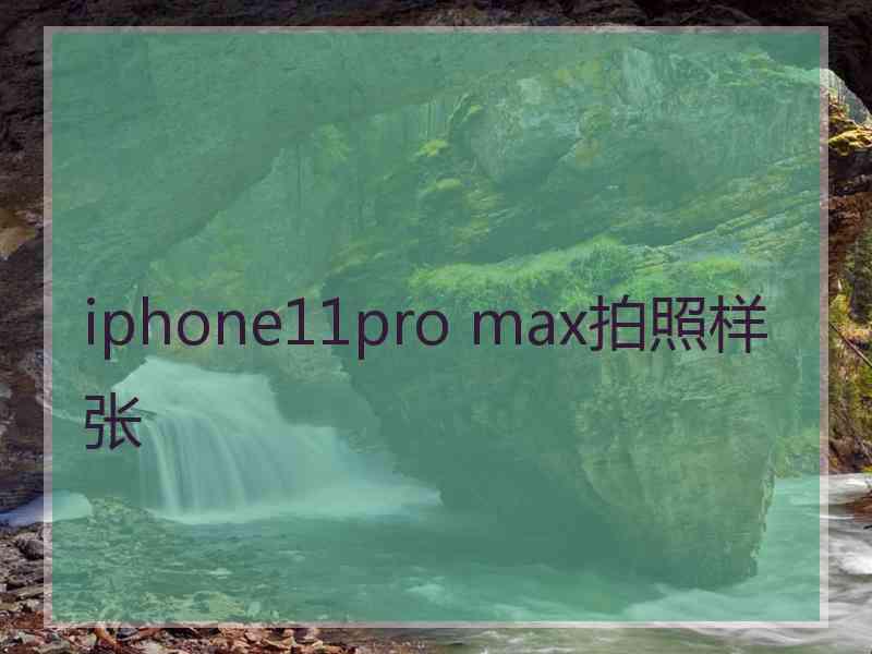 iphone11pro max拍照样张