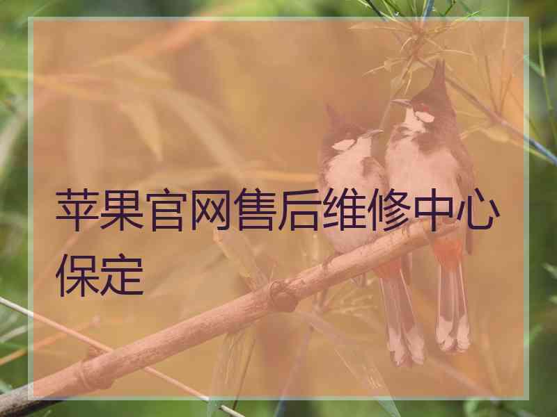 苹果官网售后维修中心保定