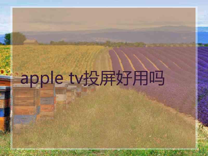 apple tv投屏好用吗