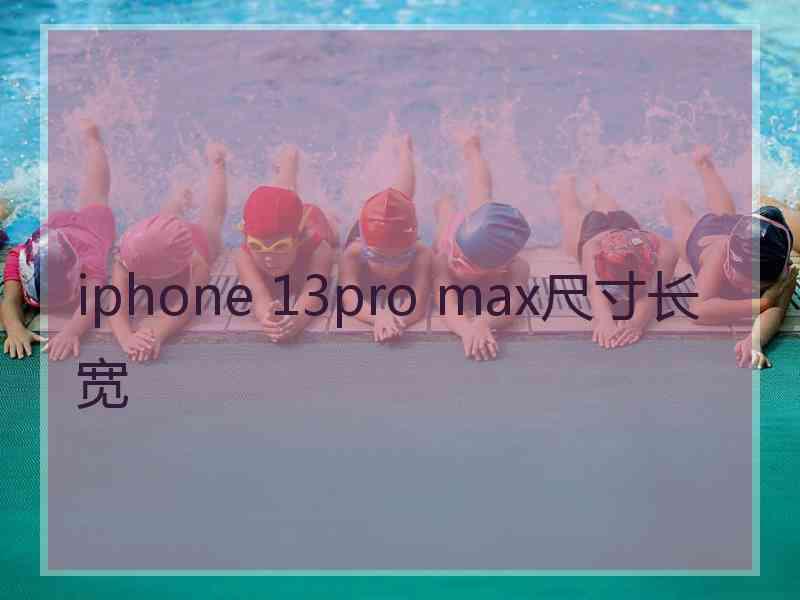 iphone 13pro max尺寸长宽