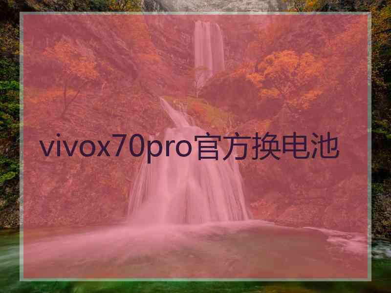 vivox70pro官方换电池