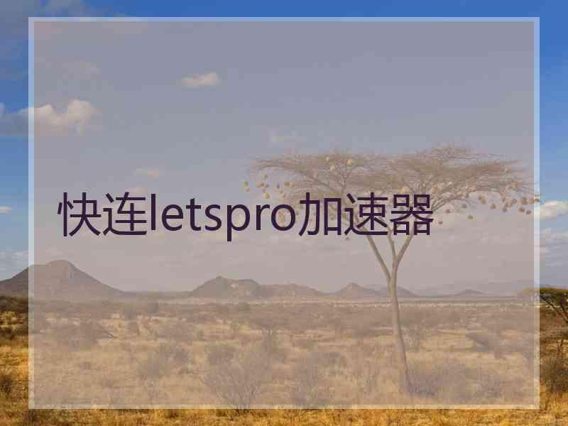 快连letspro加速器