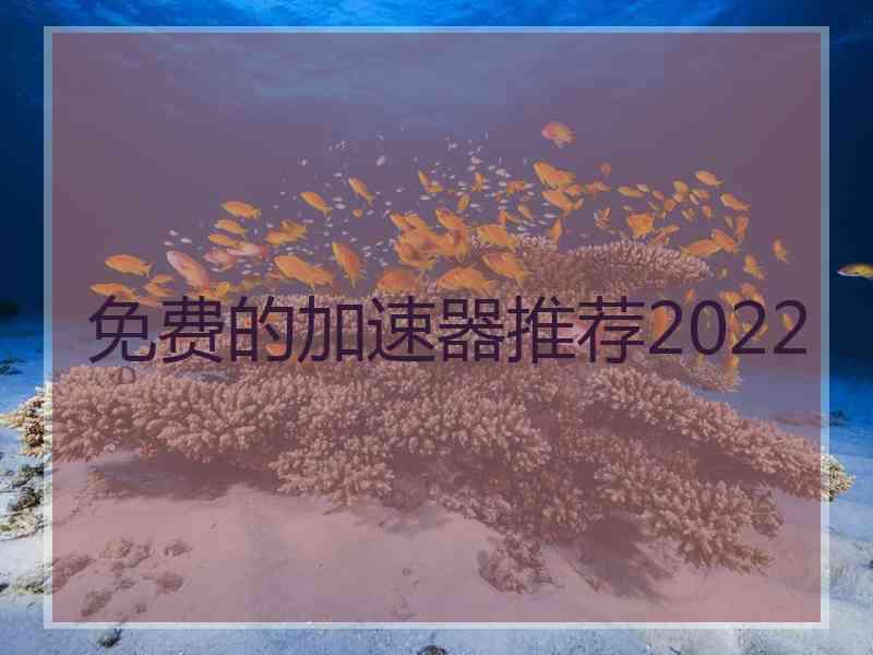 免费的加速器推荐2022