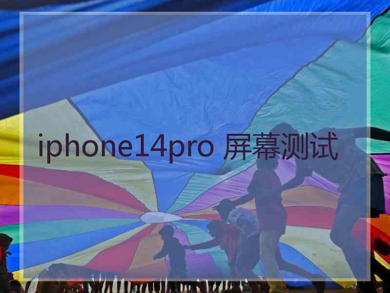 iphone14pro 屏幕测试